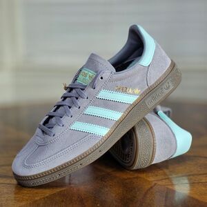 Adidas Handball Spezial Suede Women's Shoes Grey White Gum Size 7.5 Brand New LE